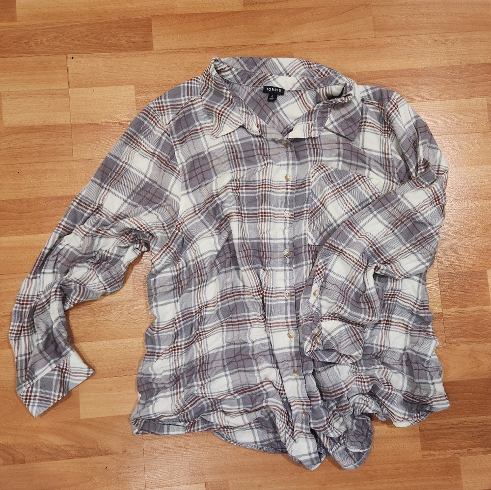 Torrid Plaid Shirt